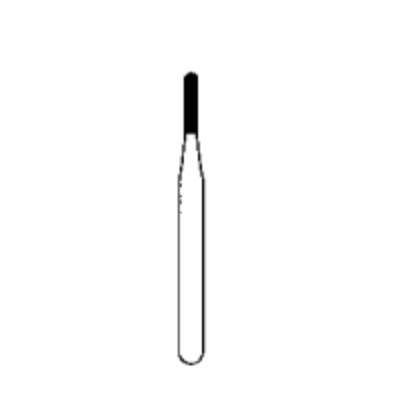 Alpen® Carbide Operative & Surgical Bur, FG, Round End Crosscut Fissure #1556, 0.9 mm Diameter, 10/Pkg - Alpen® Carbide Operative & Surgical Burs – FG, Straight Fissure - # 1556, 0.9 mm Diameter, 10/Pkg - Image 1
