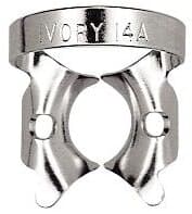 Ivory Rubber Dam Clamp #14A, Winged, Stainless Steel, 50057356, 1/Pk thumbnail 3