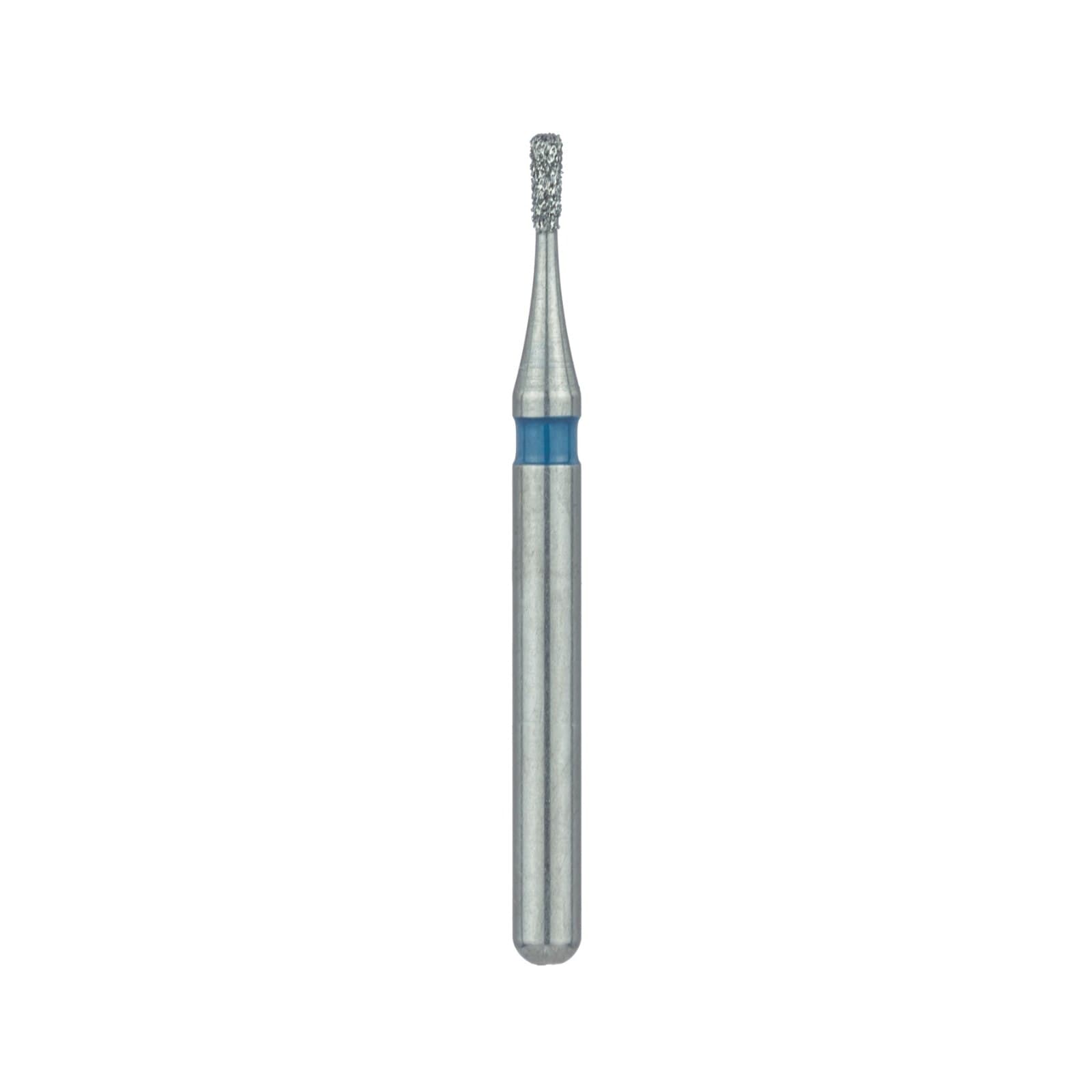 Meisinger 835-010-SS Medium Diamond Bur, Cylinder, Flat End, Friction Grip Short Shank, 1.0 mm Head Diameter, 3.5 mm Head Length, Blue Ring, 5/Pk thumbnail 3