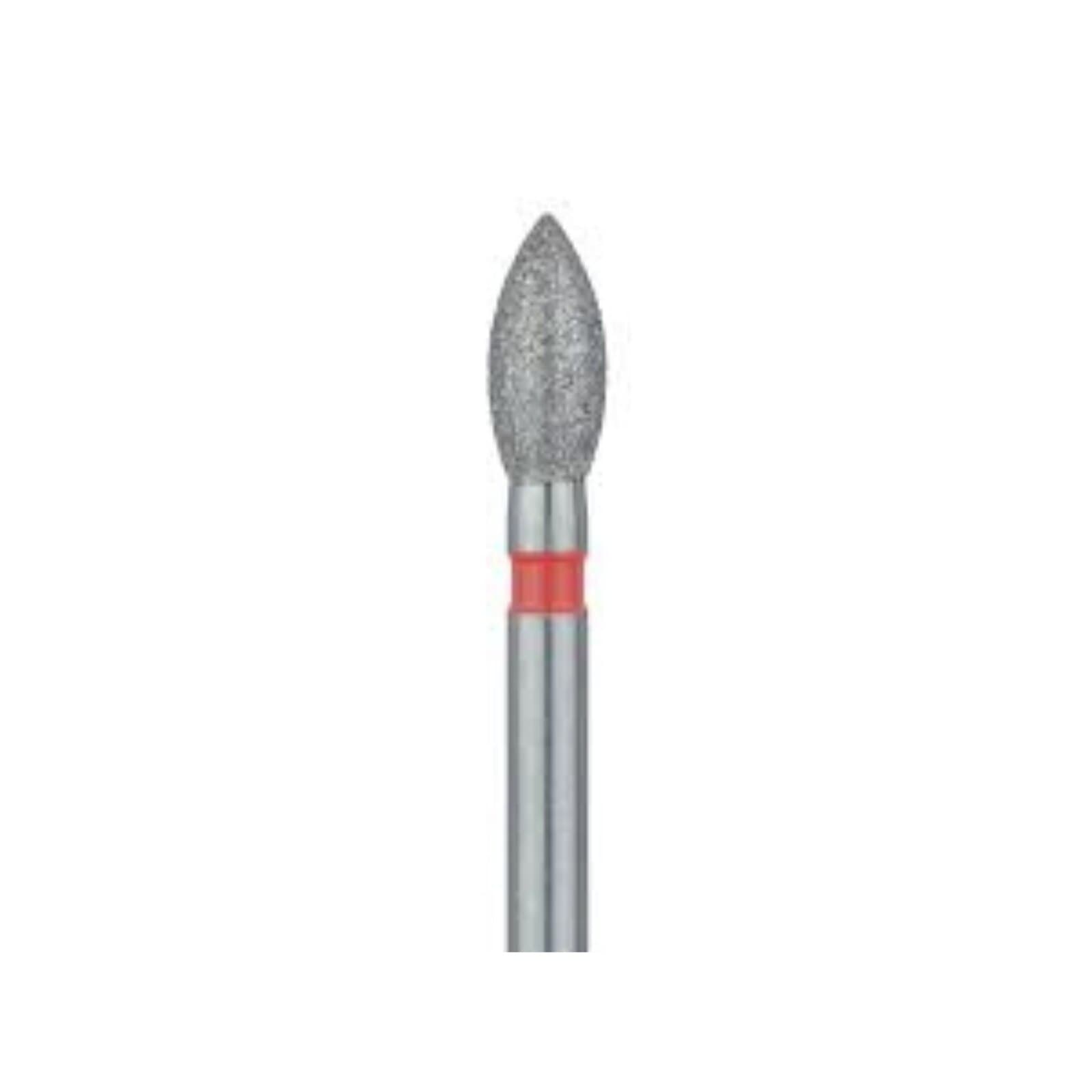 Meisinger Multi-Use Diamond Bur, RA, Pointed Football, #830F, 2.3 mm, Fine, Red, 5/Pk, 830F-023-RA thumbnail 3