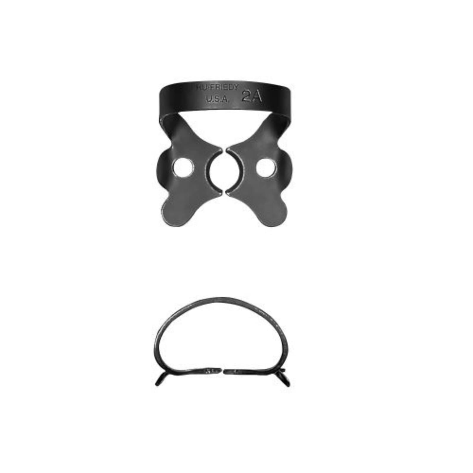 Hu-Friedy Black Line Rubber Dam Clamp #2A, Winged, Premolar, RDCM2AX thumbnail 2