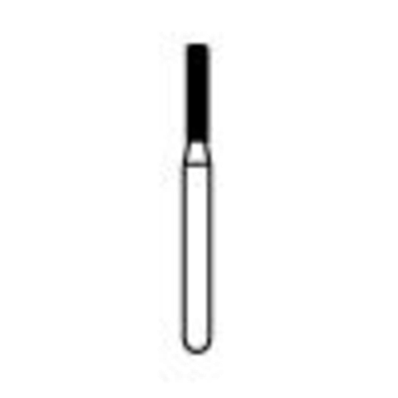 NTI FG Diamond Bur, Coarse, Modified Shoulder Cylinder, #836KR-012, 1.2 mm Diameter, 6.0 mm Head Length, Green, 5/Pk thumbnail 2