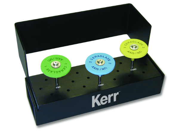 Kerr CeraGlaze Porcelain Adjusting & Polishing Lab Set, Extra-Oral, LS-910, 3 Polishers thumbnail 2