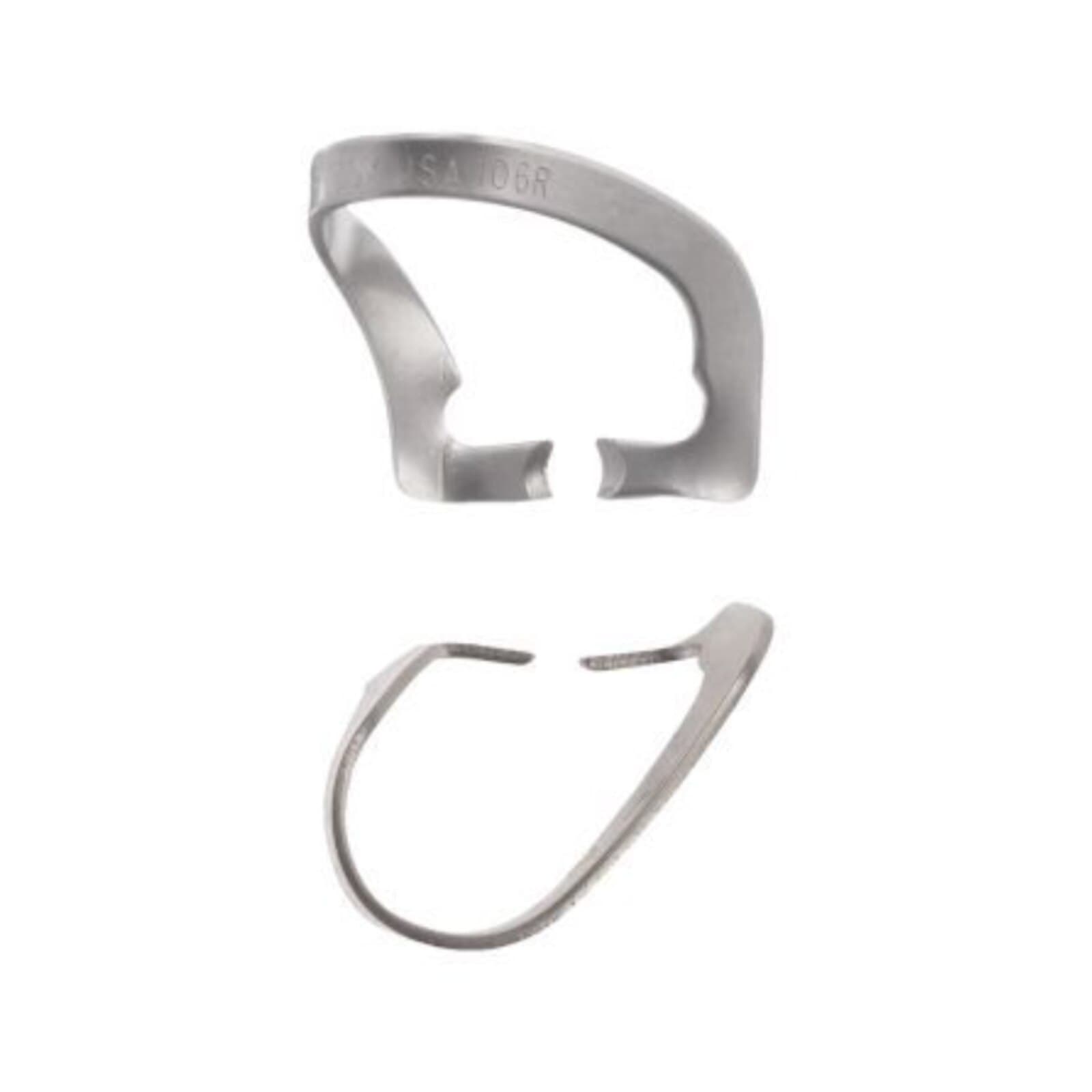Hu-Friedy #106R Rubber Dam Clamp, Wingless, Satin Steel, Anterior, 1/Pk thumbnail 2