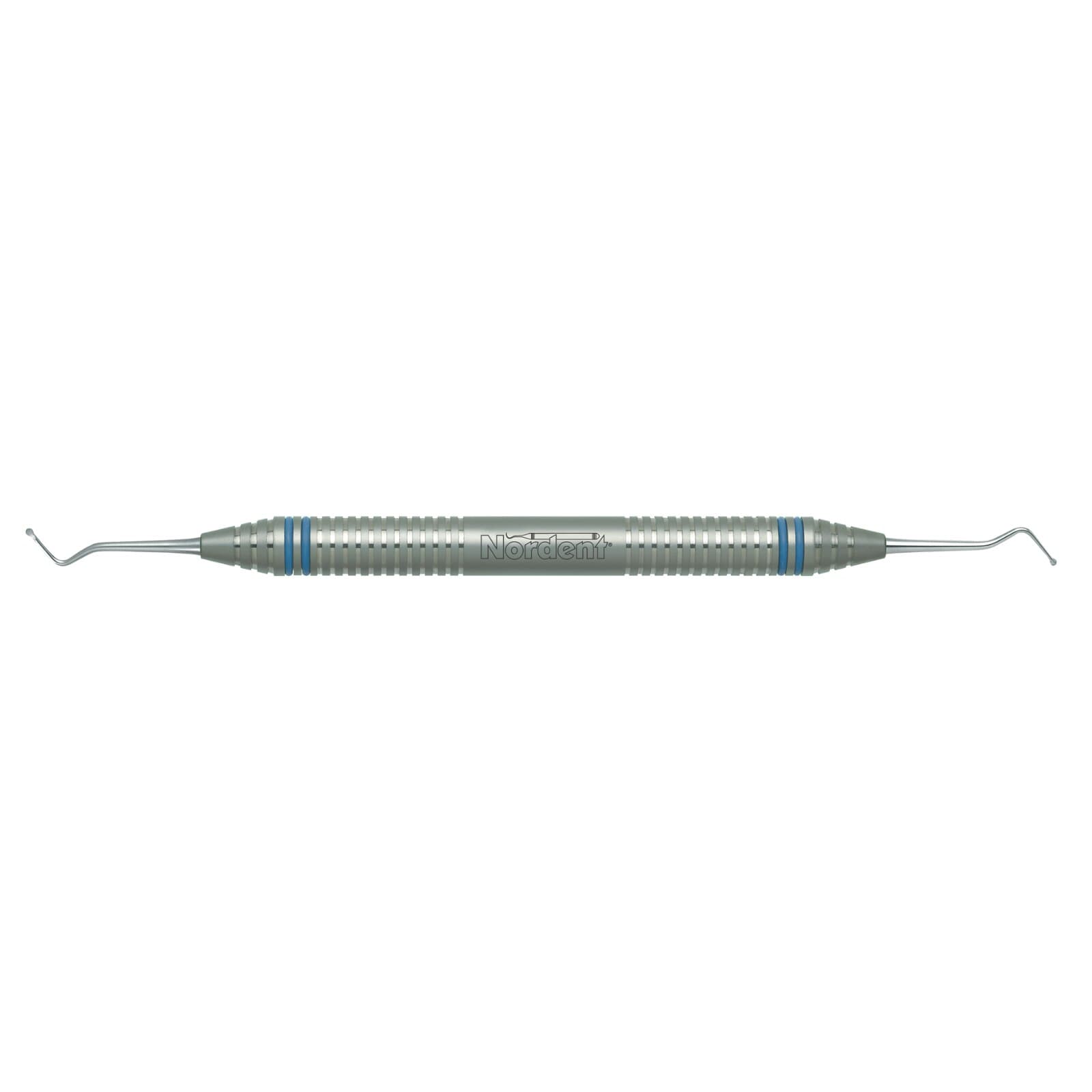 Nordent #1 Spoon Excavator, Double End, 1.2 mm, Size #17, DuraLite ColorRings Handle - Excavator #1 DuraLite ColorRings Handle - Image 1