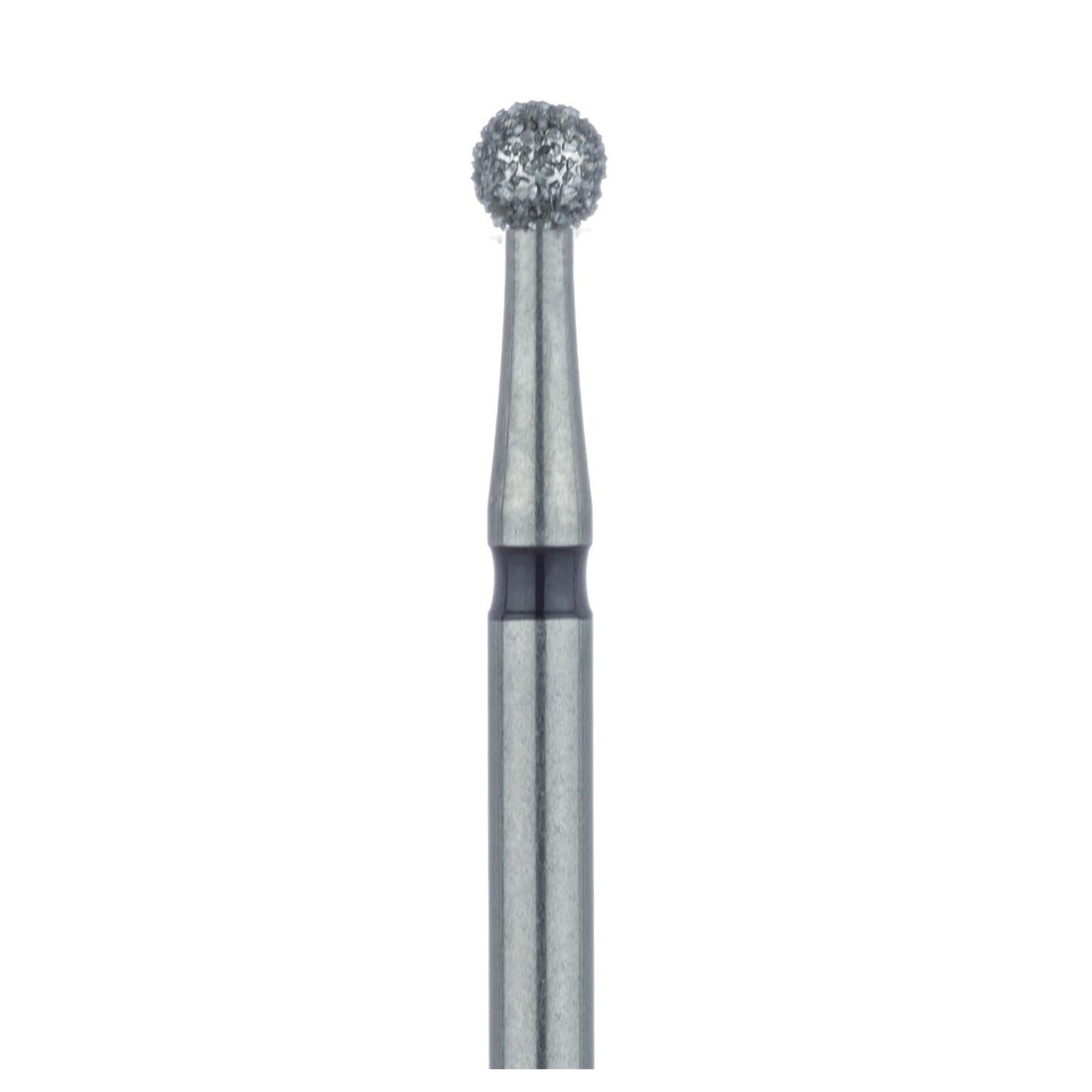 Meisinger 801H-021-FG Diamond Bur, FG, Super Coarse (Black), Round, 2.1 mm Head, 5/Pkg thumbnail 3
