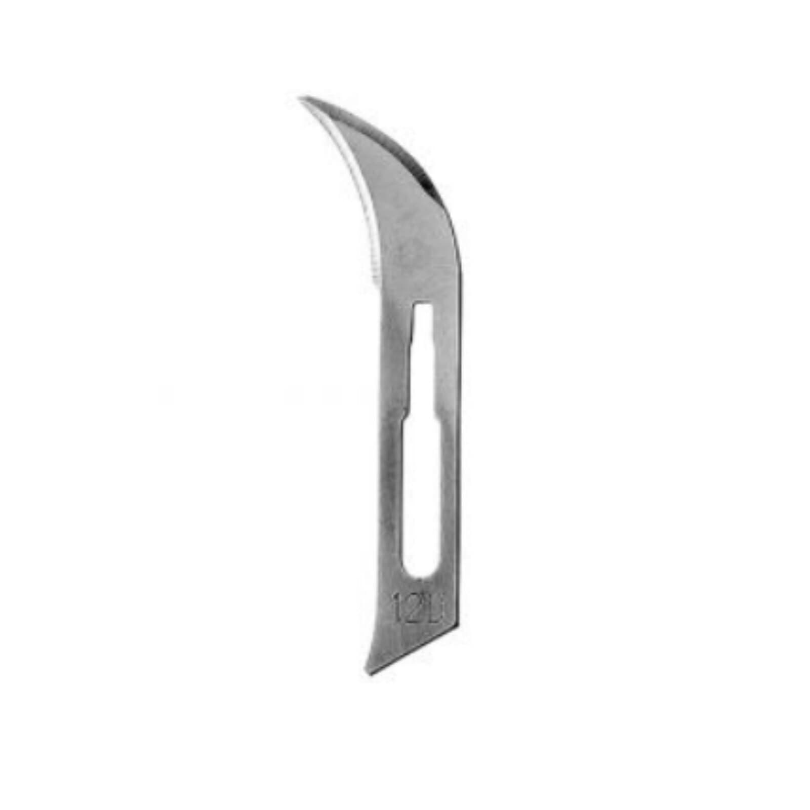 Hu-Friedy #12D Sterile Carbon Steel Surgical Scalpel Blades, Double-Edged, Individually Wrapped, 100/Box, 10-256-12 thumbnail 5
