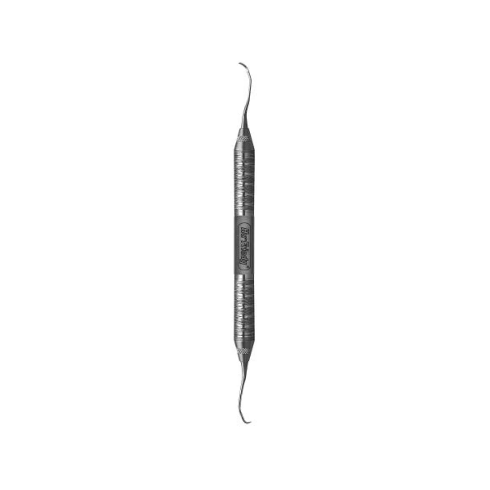 Hu-Friedy Langer Mini Five Curette 1/2, #6 Satin Steel Handle, Double-Ended, SL1/2MF6 - Universal Curettes - Langer - 1/2 Mini-Five - #6 Satin Steel&reg; - Image 1