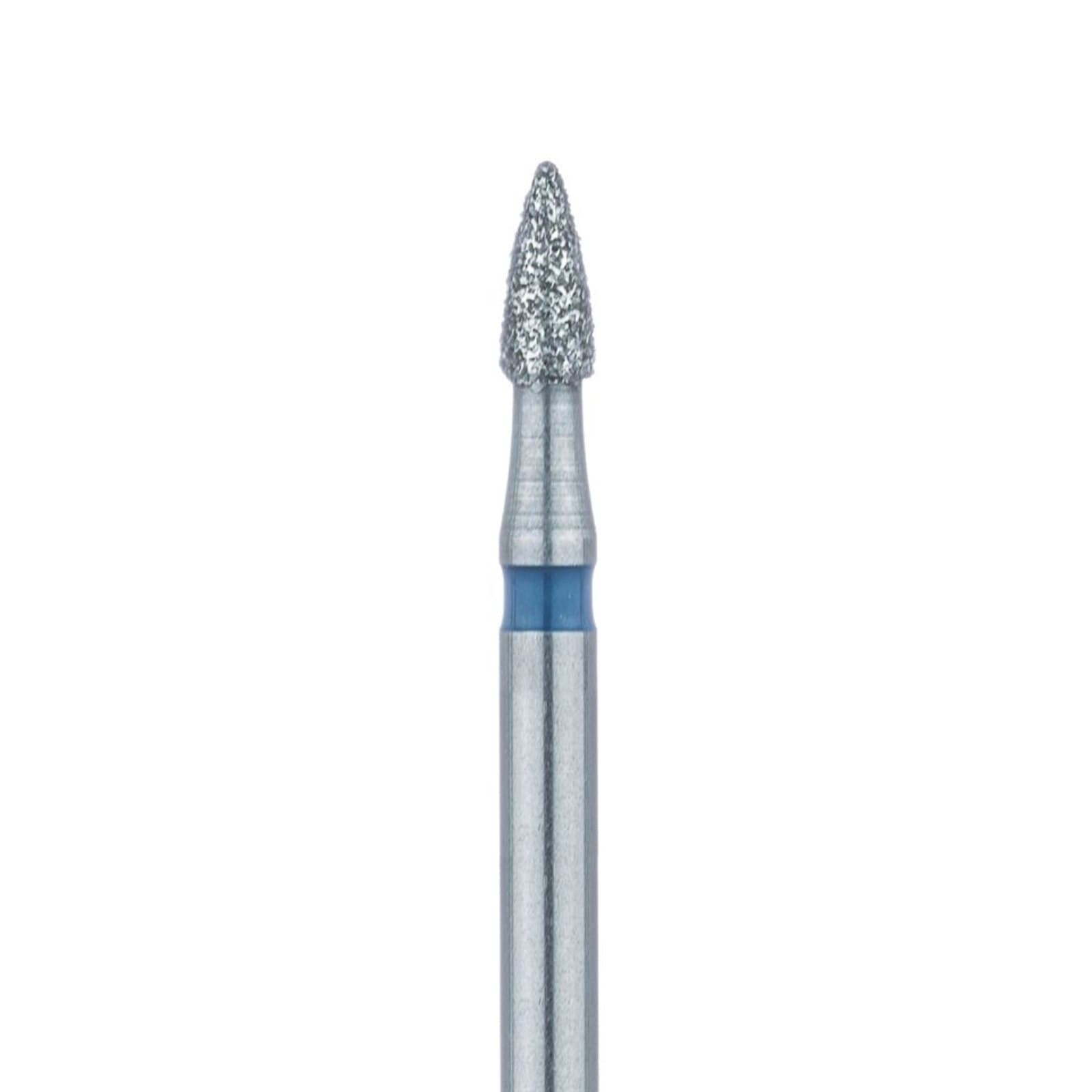 Meisinger Multi-Use Diamond Bur, FG, Short Flame, #895, 1.6 mm, Medium Grit, Blue Ring, 5/Pk, 895-016-FG thumbnail 3