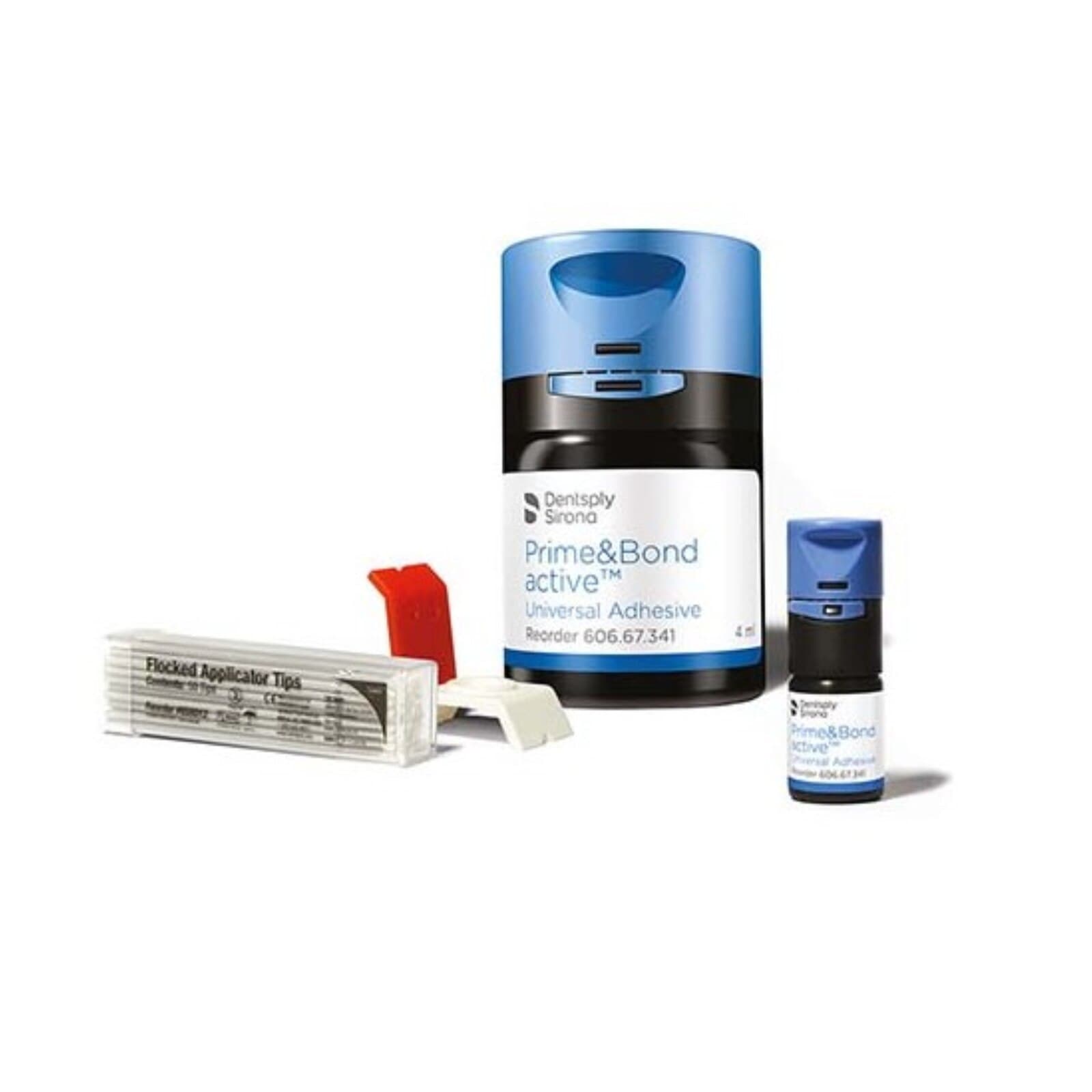 Prime & Bond Active Universal Adhesive, Light-Cure, Introductory Kit, 4mL Bottle, 50 Applicator Tips, 1 CliXdish, 60667347 thumbnail 3