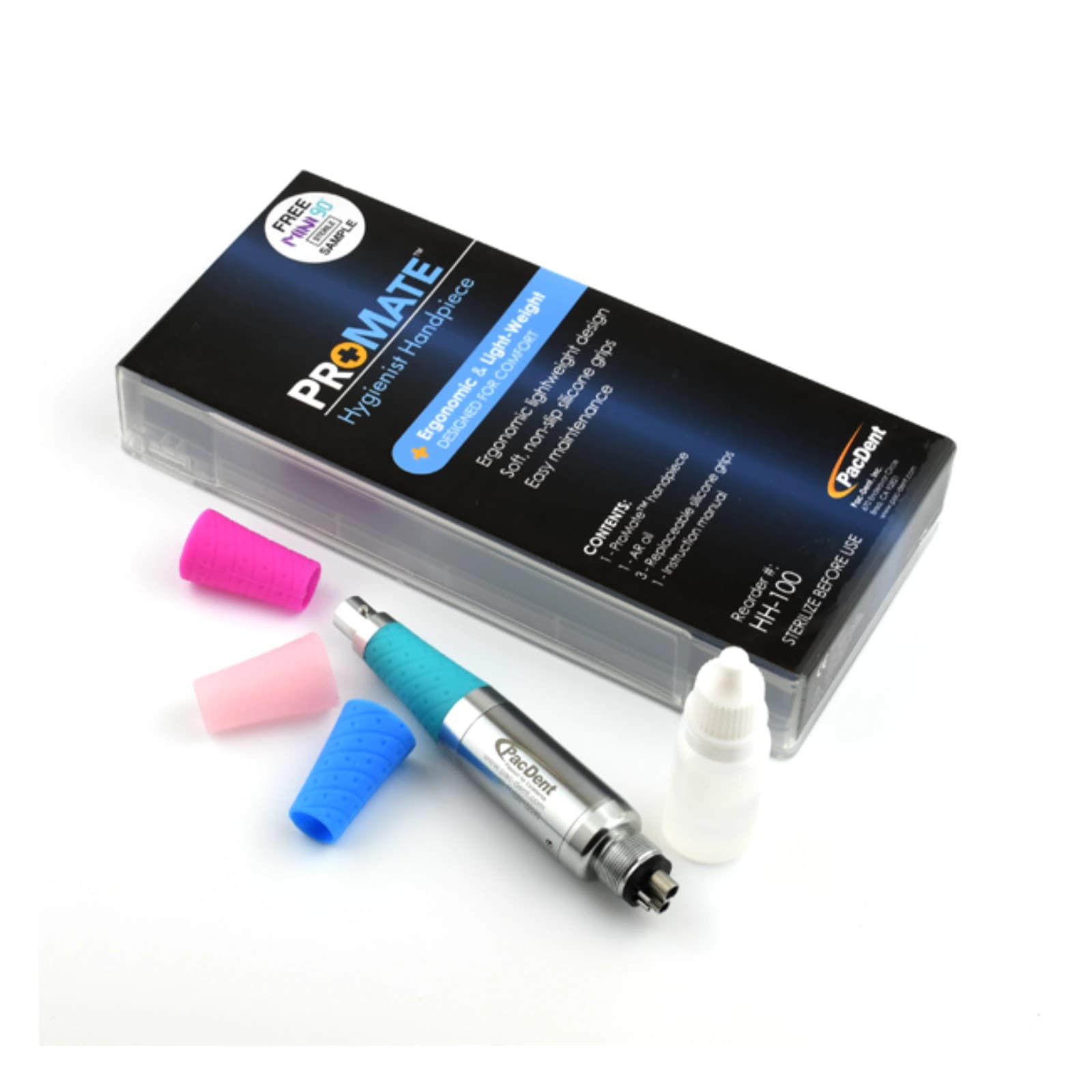 ProMate Hygiene Prophy Handpiece Kit, HH-100, with 3 Silicone Grips thumbnail 3
