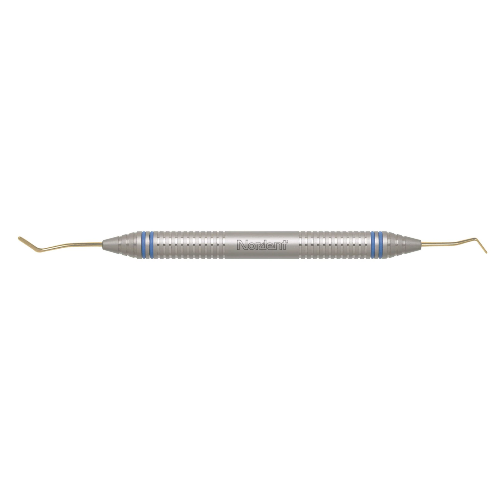 Nordent #38 Titanium-Coated Double End Paddle Composite Placement Instrument, DuraLite ColorRings Handle - Nordent #38 Titanium-Coated Double End Paddle Composite Placement Instrument - Image 1