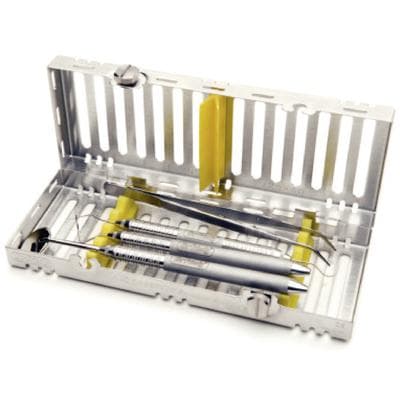 Hu-Friedy IMS Signature Series Exam Cassette, 5-Instrument, Yellow, Stainless Steel, 3" x 8" x 1.25", 1/Pk, IM6055 thumbnail 2