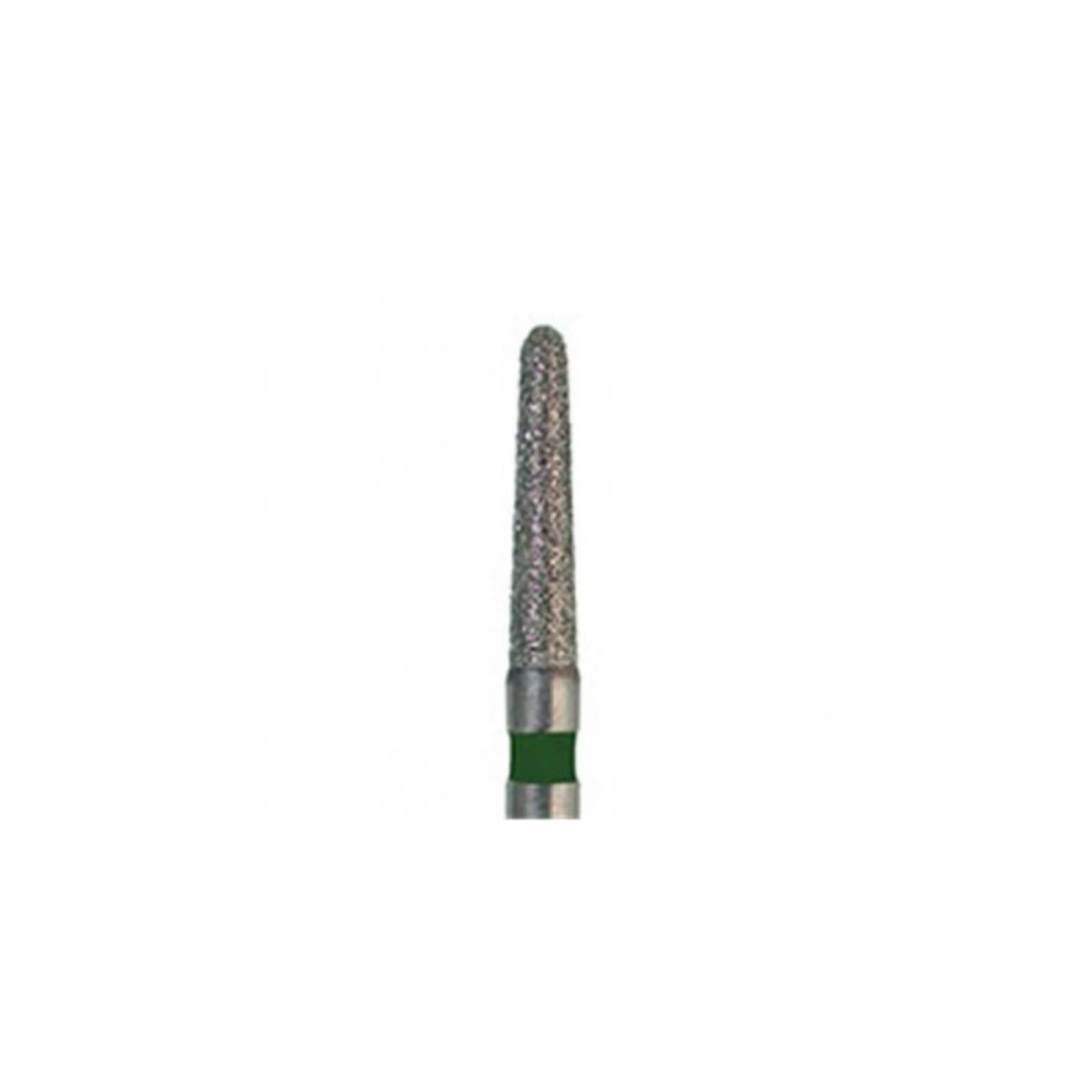 Meisinger Multi-Use Diamond Bur, Friction Grip, Round-End Taper Chamfer, 849G, 1.8 mm, Coarse, Green, 5/Pk, 849G-018-FG thumbnail 4