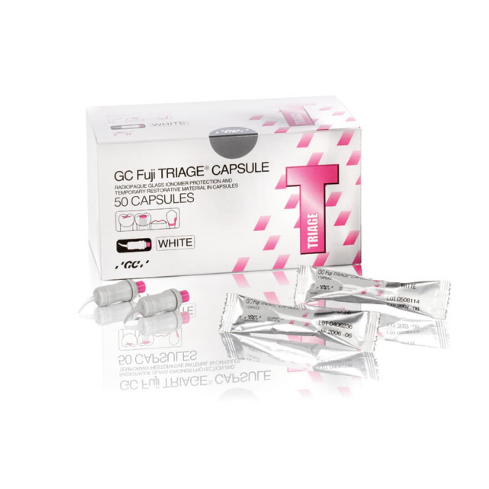 GC Fuji TRIAGE EP Glass Ionomer Pit & Fissure Sealant Capsules, White, 0.30g Powder/0.15g Liquid, 50/Box, 013605 thumbnail 3