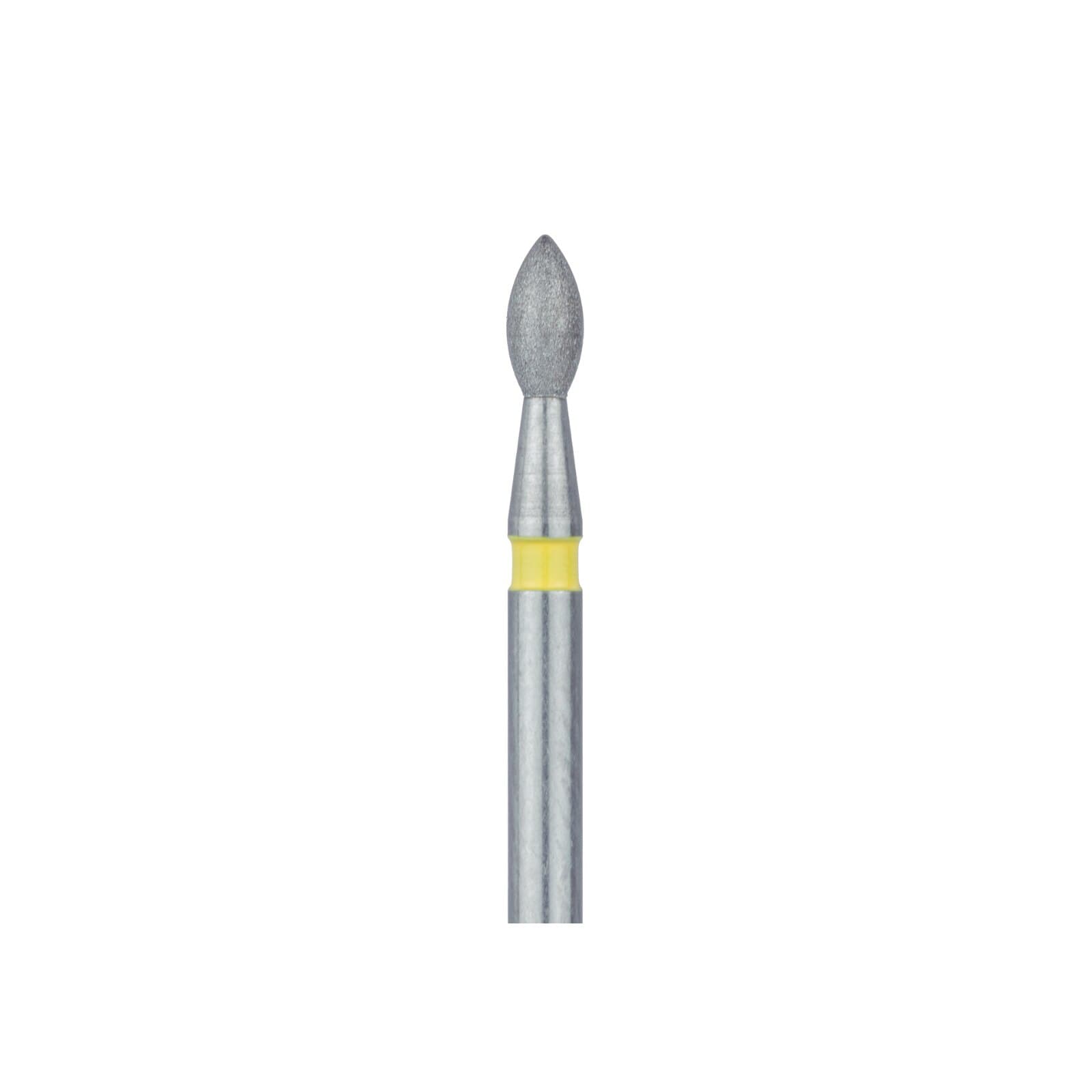 Meisinger 831C-016-FG Diamond Bur, Pointed Football, Extra Fine (X-Fine), 1.6 mm Head Diameter, 3.5 mm Working Length, Friction Grip, 5/Pack thumbnail 3