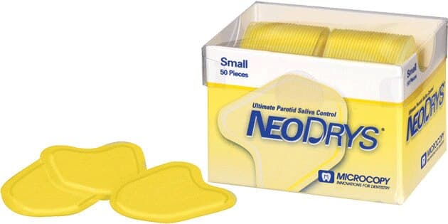 NeoDrys Original Saliva Absorbent Cotton Roll Substitute, Small, Yellow, 50/Pk, DYS thumbnail 10