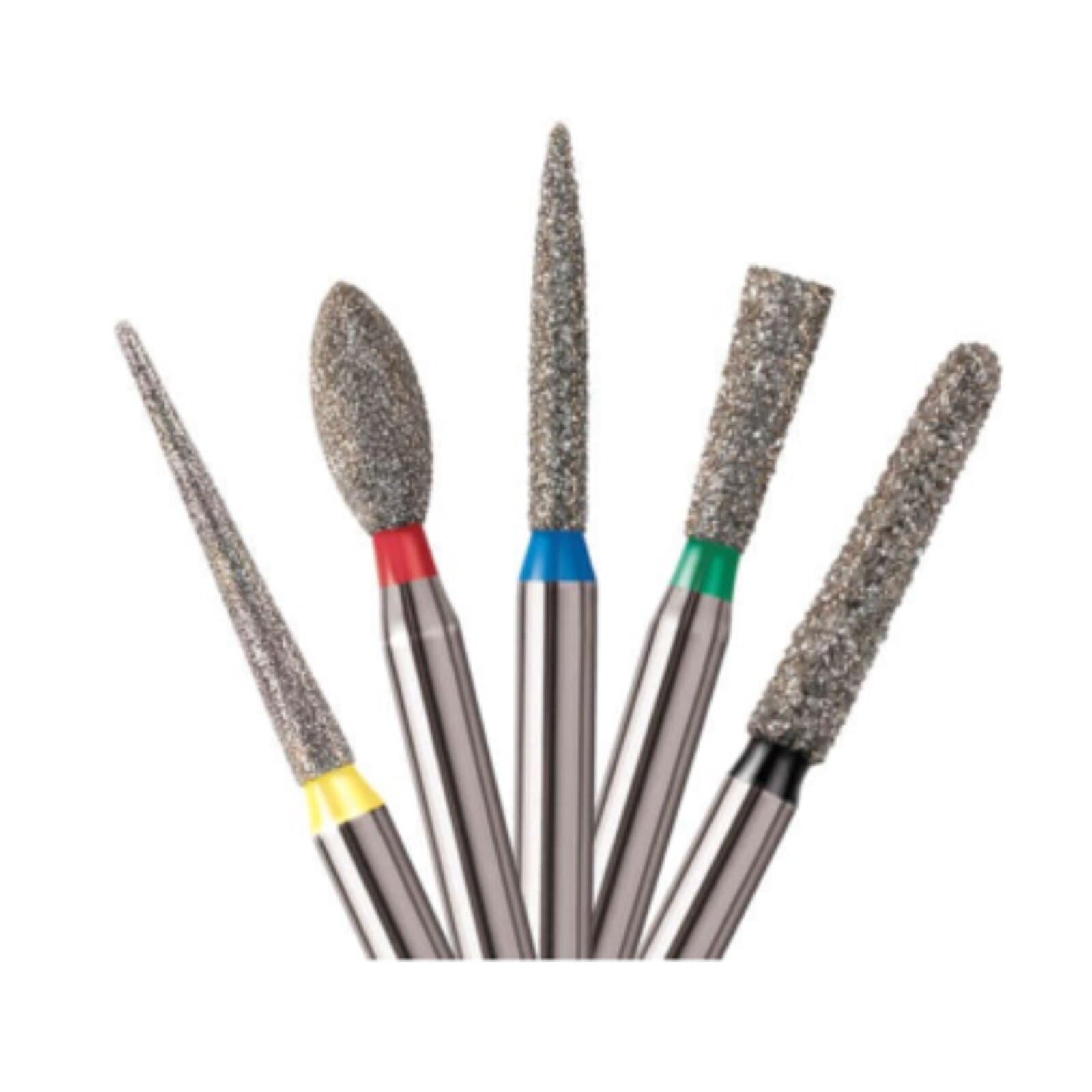 NTI FG Diamond Bur, Medium Grit, Beveled Cylinder, #878-009 (M878-009), 0.9 mm Diameter, 8.0 mm Length, 5/Pk thumbnail 2