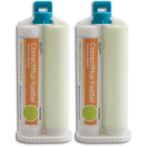 Correct Plus VPS Impression Material, Thick-n-Thin Light Body, Fast Set, 50 ml Cartridges, 4/Pk, Q36C thumbnail 3