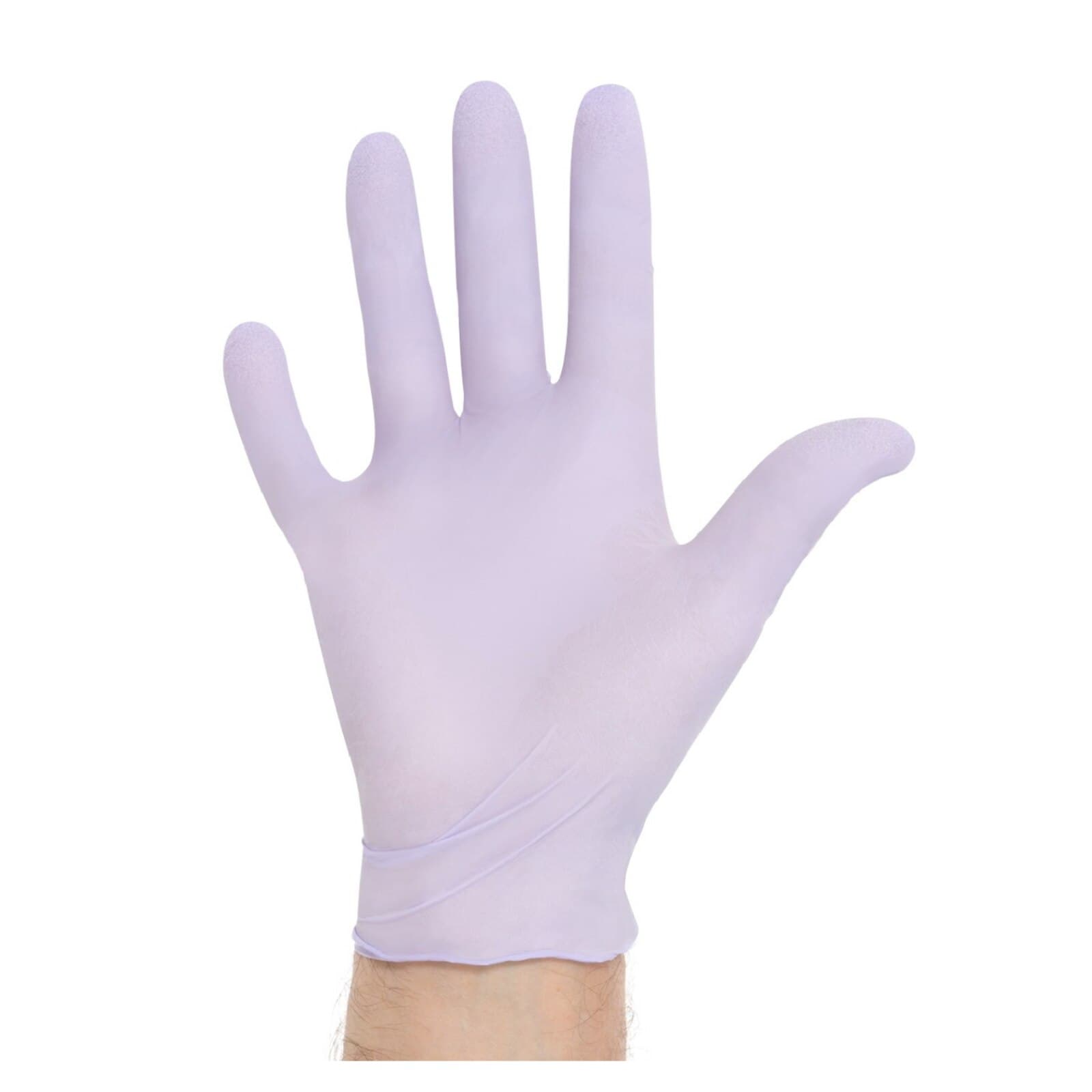 Halyard KC100 Lavender Nitrile Exam Gloves, Powder-Free, Latex-Free, Medium, 250/Box, 52818 thumbnail 6