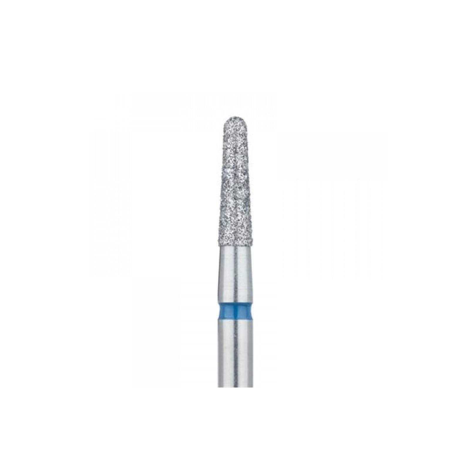 Meisinger 850-023-HP Diamond Bur, Round End Tapered, Medium Grit, 2.3 mm Diameter, HP Shank, 5/Pk thumbnail 3