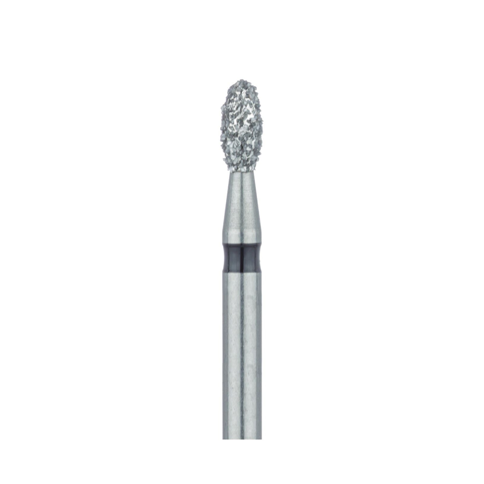 Meisinger Multi-Use Diamond Bur, Friction Grip, Football, 833H, 1.8 mm, Super Coarse, Black, 5/Pk, 833H-018-FG thumbnail 4