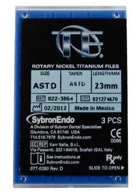 TF Twisted Nickel-Titanium Rotary File, Anterior Procedure Pack, 23 mm, Assorted, 3/Pk, 822-3864 thumbnail 4