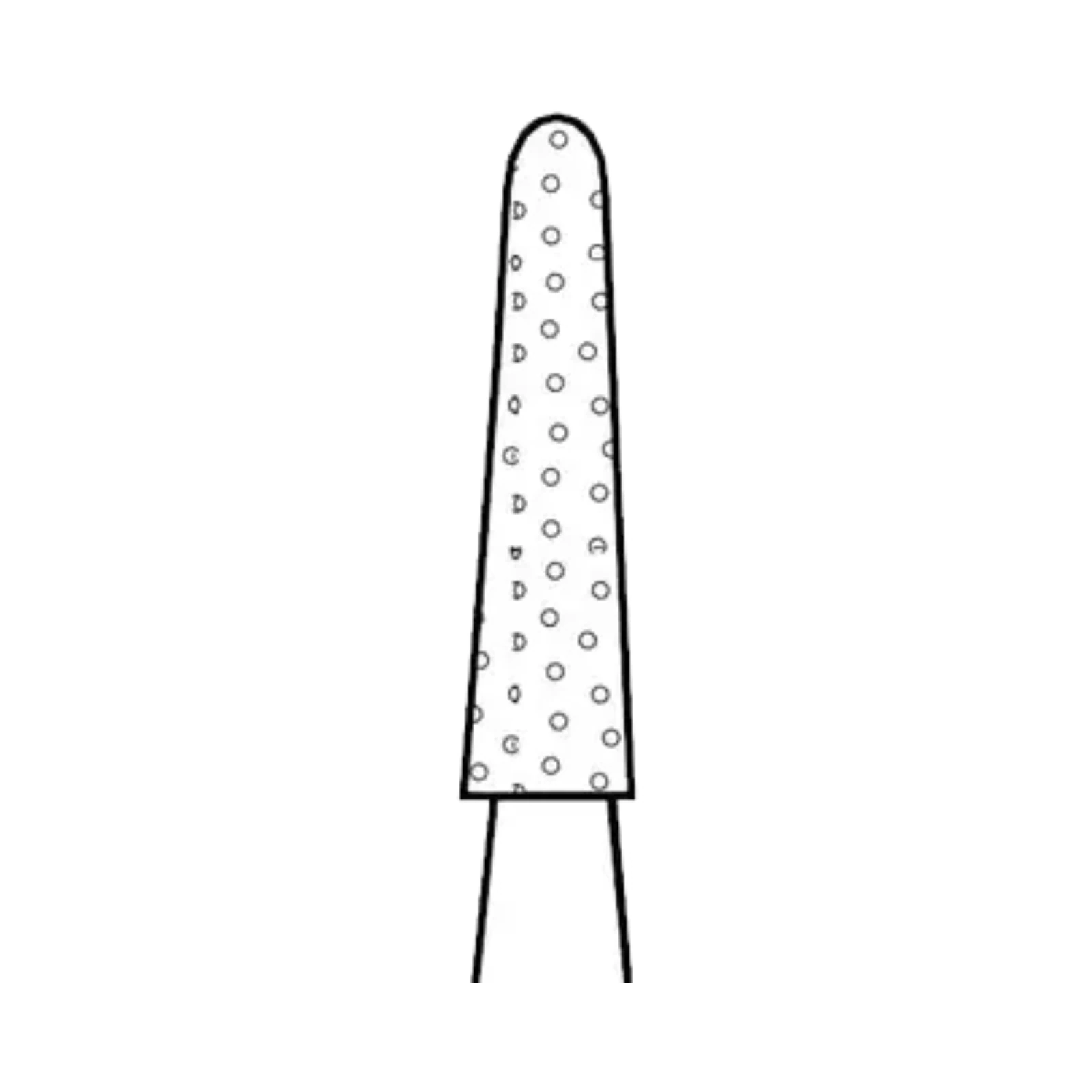 Two Striper Diamond Bur, FG, Round-End Taper, 799.6.5C, Coarse, Green, 1.5 mm Major/0.8 mm Minor Diameter, 5/Pk, 2015473 thumbnail 3