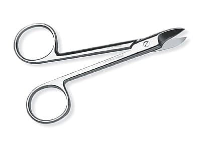 Premier Crown and Collar Scissors, Curved, Sharp, 4" (10.2 cm), Stainless Steel, 1/Pk, 9085344 thumbnail 3