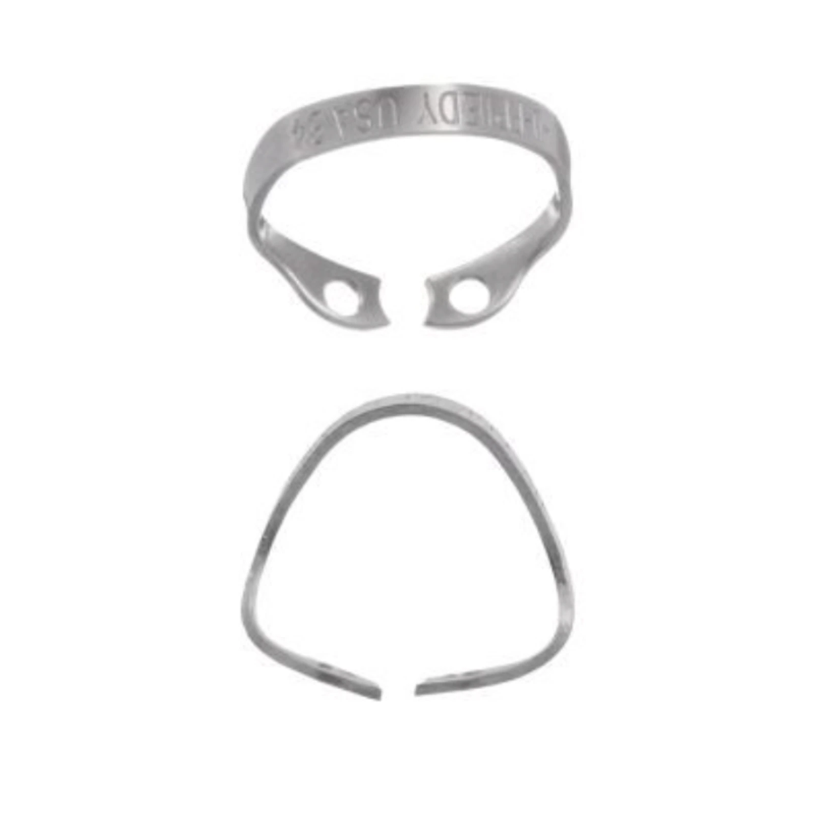 Hu-Friedy Satin Steel Rubber Dam Clamp #B4, Wingless, for Anterior Incisors and Canines, RDCMB4 thumbnail 2