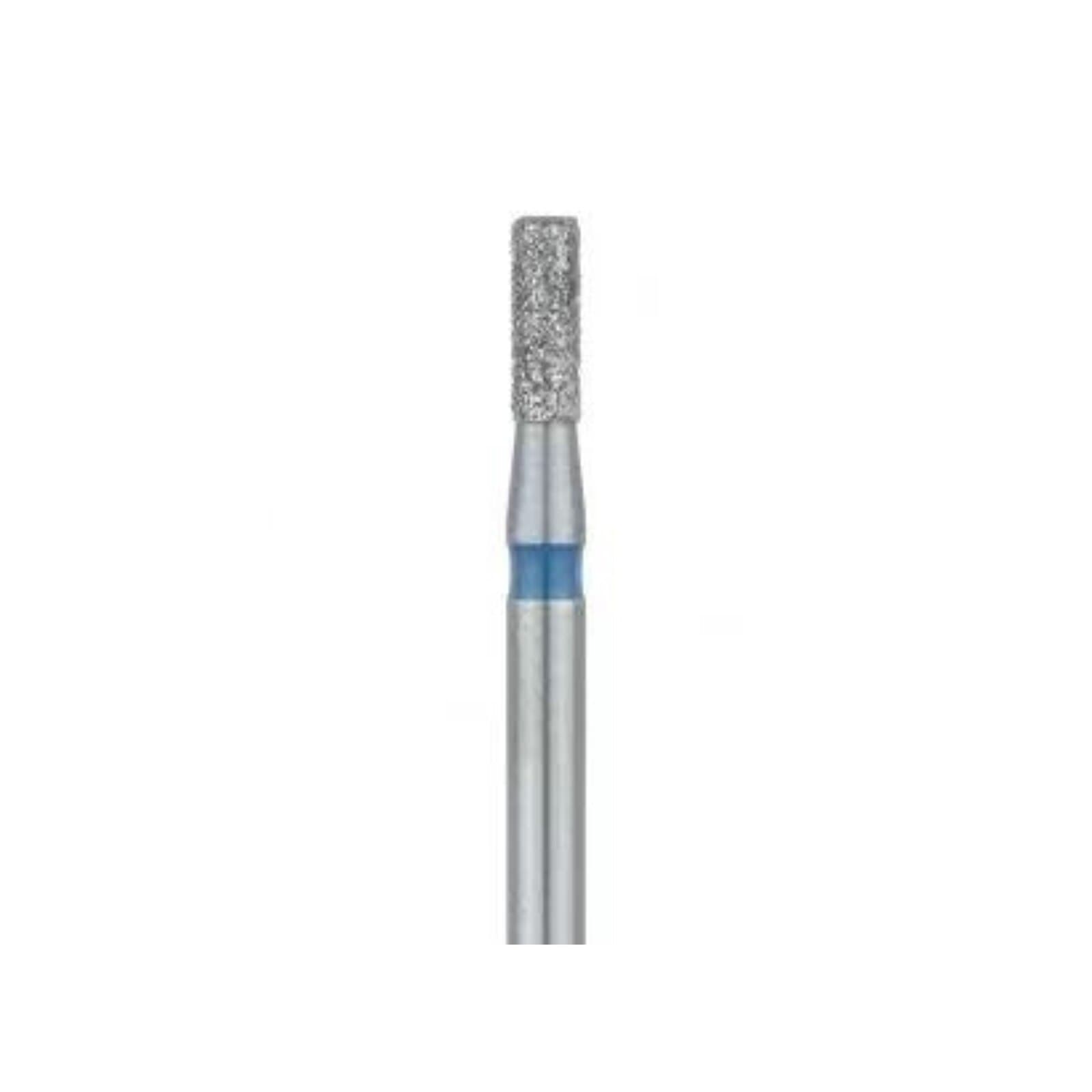 Meisinger 842-014-FG Multi-Use Diamond Bur, Round Edge Extra Long Cylinder, Medium Grit (Blue), 1.4 mm Diameter, 8 mm Working Length, Friction Grip, 5/Pack thumbnail 3