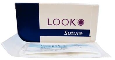 Look Silk Black Braided Non-Absorbable Suture, 4-0, 18"/45 cm, C17 Reverse Cutting Needle 3/8 Circle, 12/Box, 787B thumbnail 6