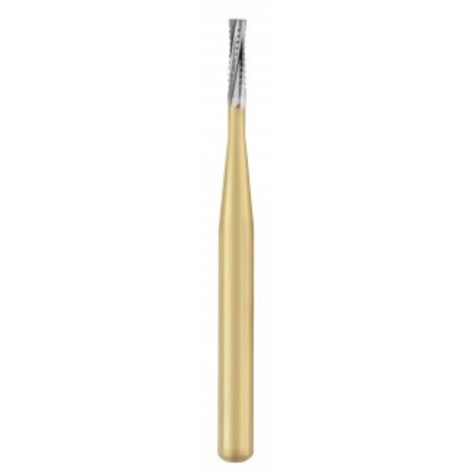 Great White Gold Series Carbide Burs, FG, Straight Cross Cut Fissure, # GW556, 10/Pk, 18217 thumbnail 3