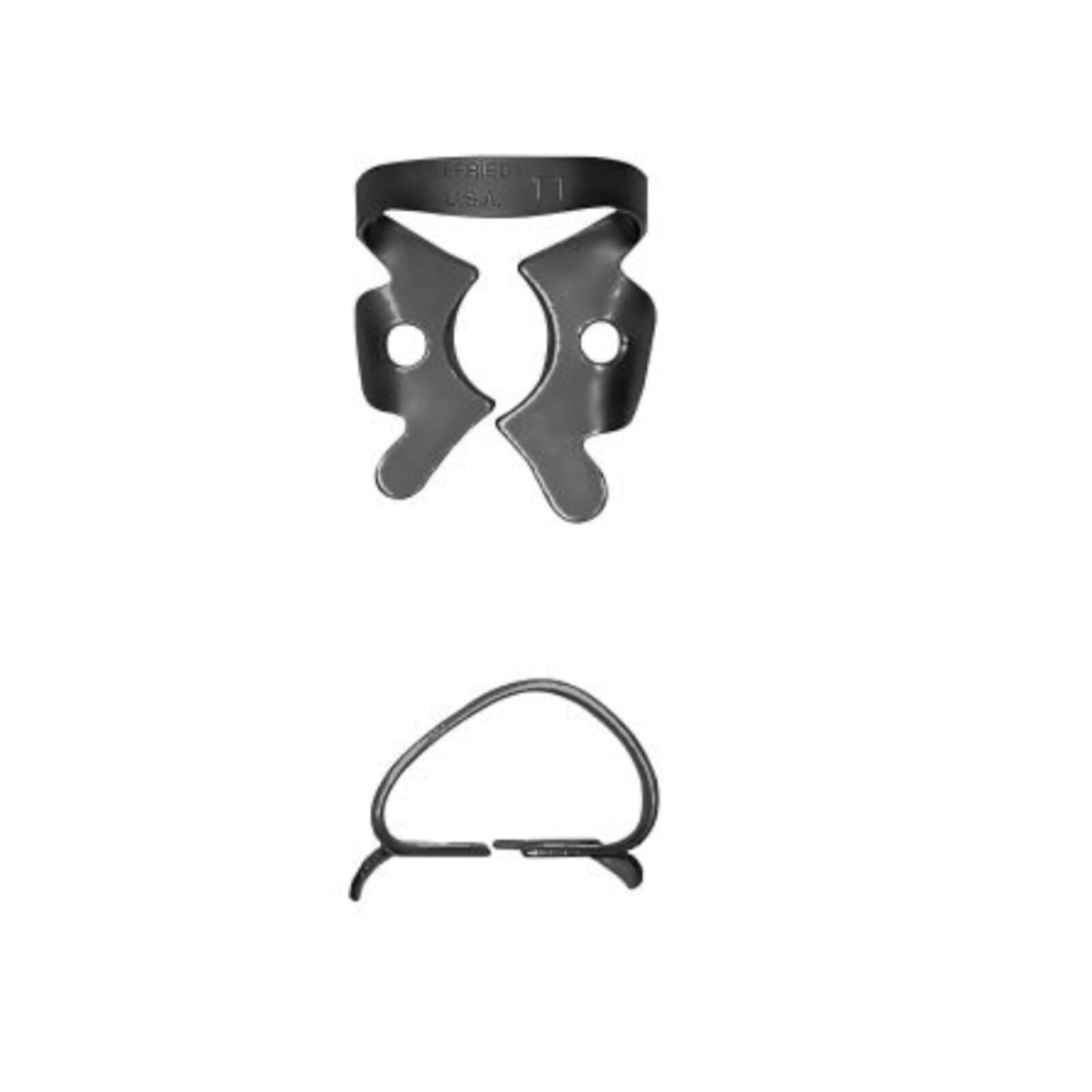 Hu-Friedy Black Line Rubber Dam Clamp #11, Winged Molar, Small Upper Right/Lower Left Molars, RDCM11X thumbnail 2