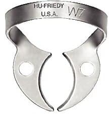 Hu-Friedy Satin Steel Rubber Dam Clamp, #W7, Wingless, Lower Molars, RDCMW7, 1/Pk thumbnail 3