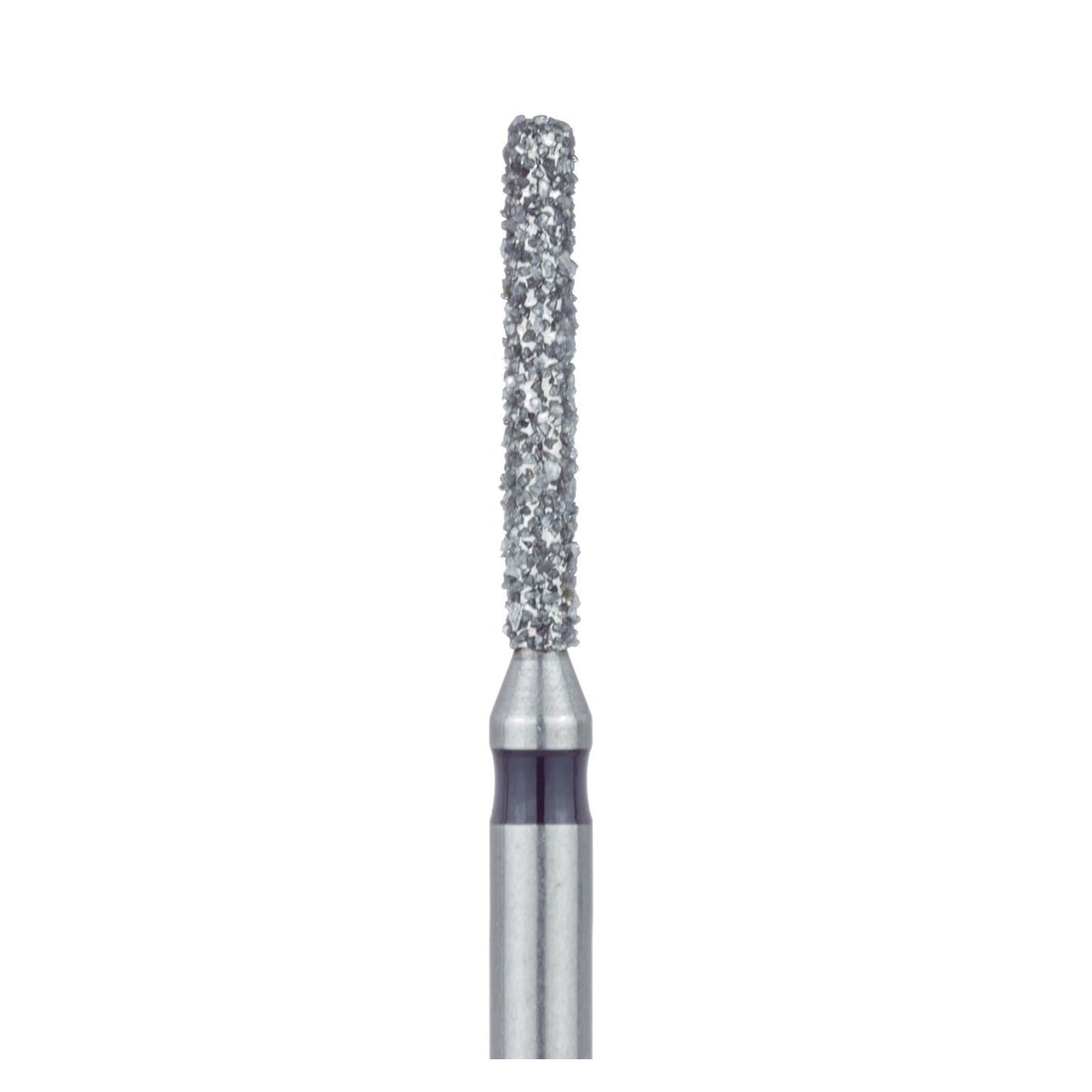 Meisinger 842H-012-FG Diamond Bur, FG, Super Coarse (Black), Cylinder with Round End, 1.2 mm Head Diameter, 8.0 mm Head Length, 5/Pkg thumbnail 3