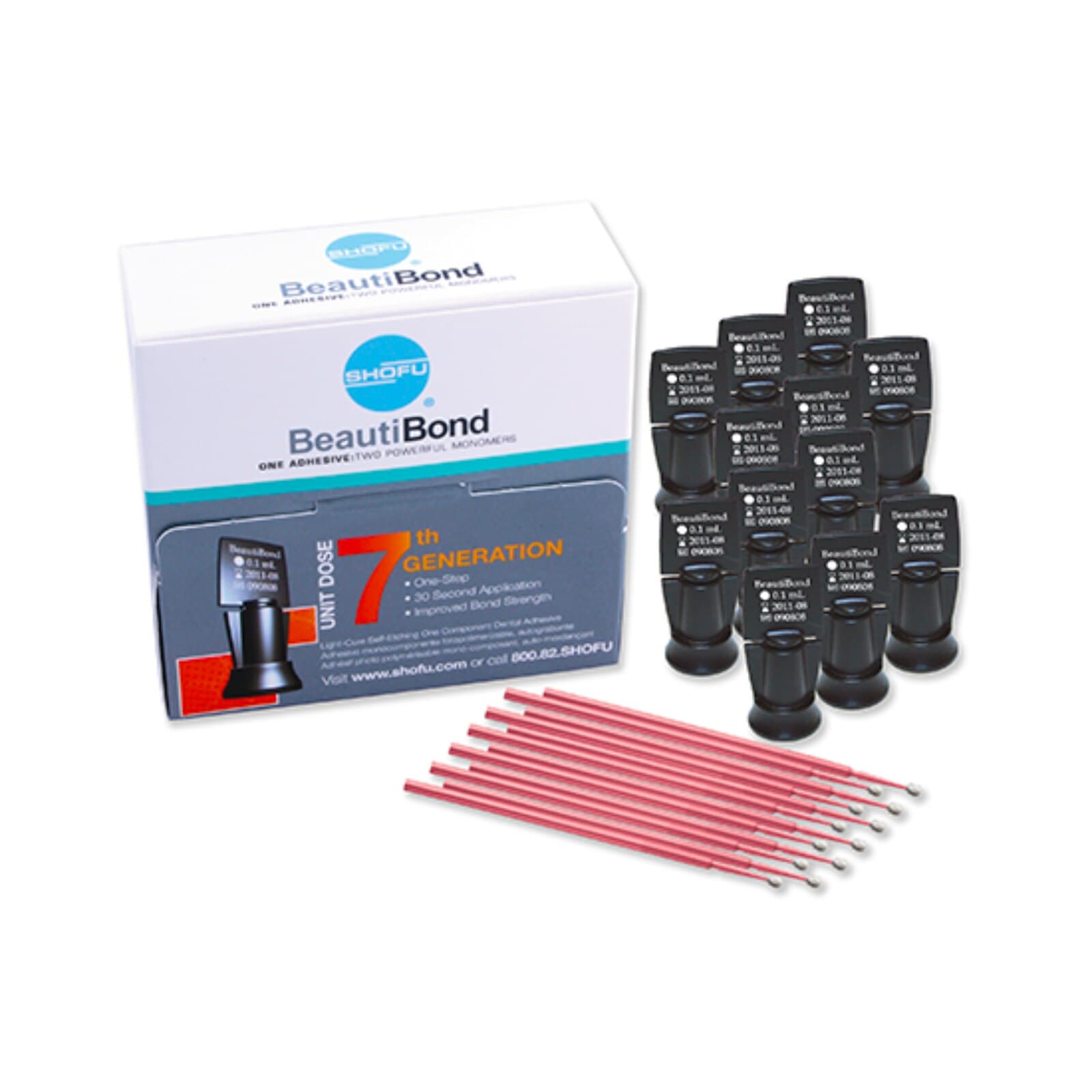 BeautiBond Light-Cured Self-Etch 7th Generation Bonding Agent, Unit Dose Kit, 0.1 mL, 50/Box, 1782 thumbnail 7