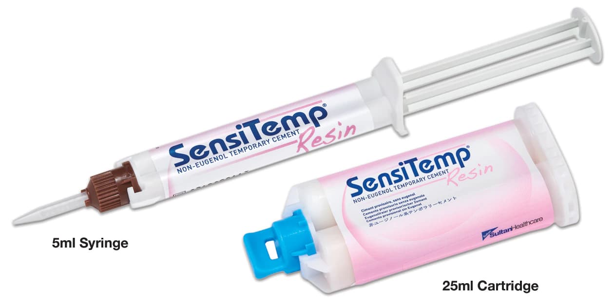SensiTemp Resin Non-Eugenol Temporary Cement, Syringe Kit, 5 ml Syringe with 10 Mixing Tips, 70010 thumbnail 7
