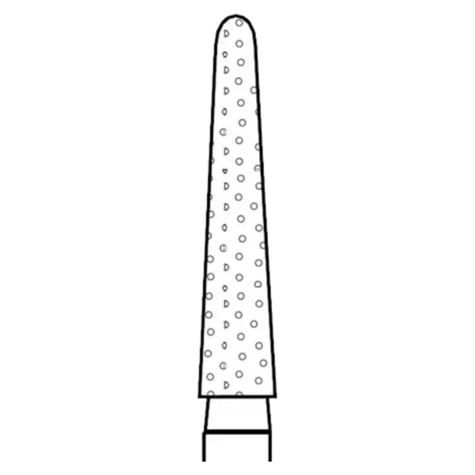 Two Striper Diamond Bur, FG, Round-End Taper, #767.9C, 1.8 mm Major/0.9 mm Minor Diameter, 9 mm Length, Coarse, Green, 5/Pk, 2015455 thumbnail 7
