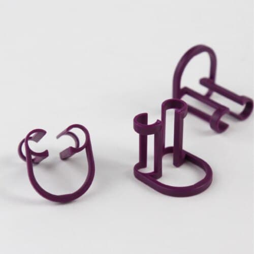 Isolators Disposable Cotton Roll Holder, Purple, Adaptable to Sizes 1, 2 & 3, 50/Pk, 28-100 thumbnail 4