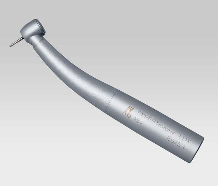 KaVo EXPERTtorque Mini LUX E675 L High-Speed Air-Driven Contra Angle Handpiece, Push-Button Autochuck, 3-Port Spray, Cellular Optic, 15W, 1.006.6400 thumbnail 2
