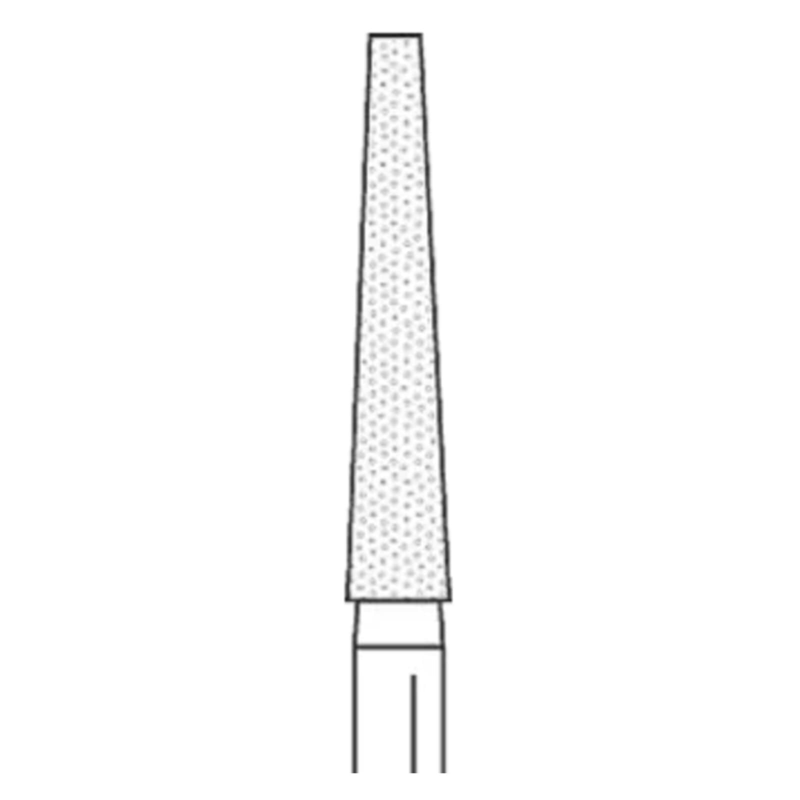 Two Striper Diamond Burs, FG, Flat-End Taper, 700.9C, 1.4 mm Major/0.6 mm Minor, Coarse, Green, 5/Pk, 2015335 thumbnail 2