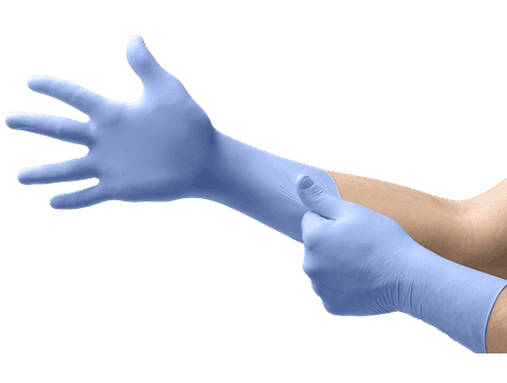 FreeForm® EC Nitrile Exam Gloves, Powder Free, Latex Free, Extended Cuff, Medium, Blue, 50/Box, FFE-775-M thumbnail 4