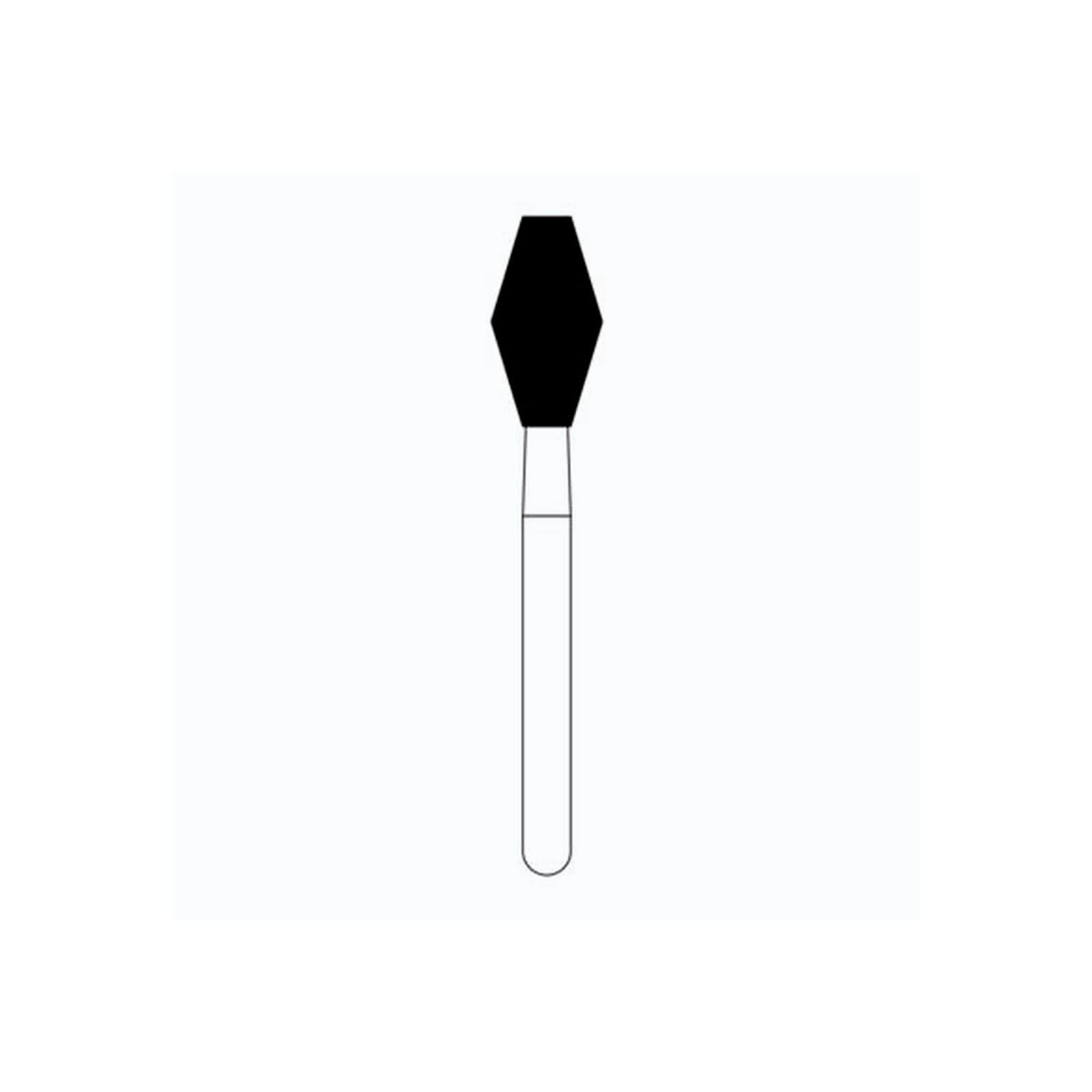 NTI Diamond Bur, FG, Barrel Flat End, #811-037 / C811-037, 3.7 mm, Coarse, Green, 5/Pk thumbnail 7