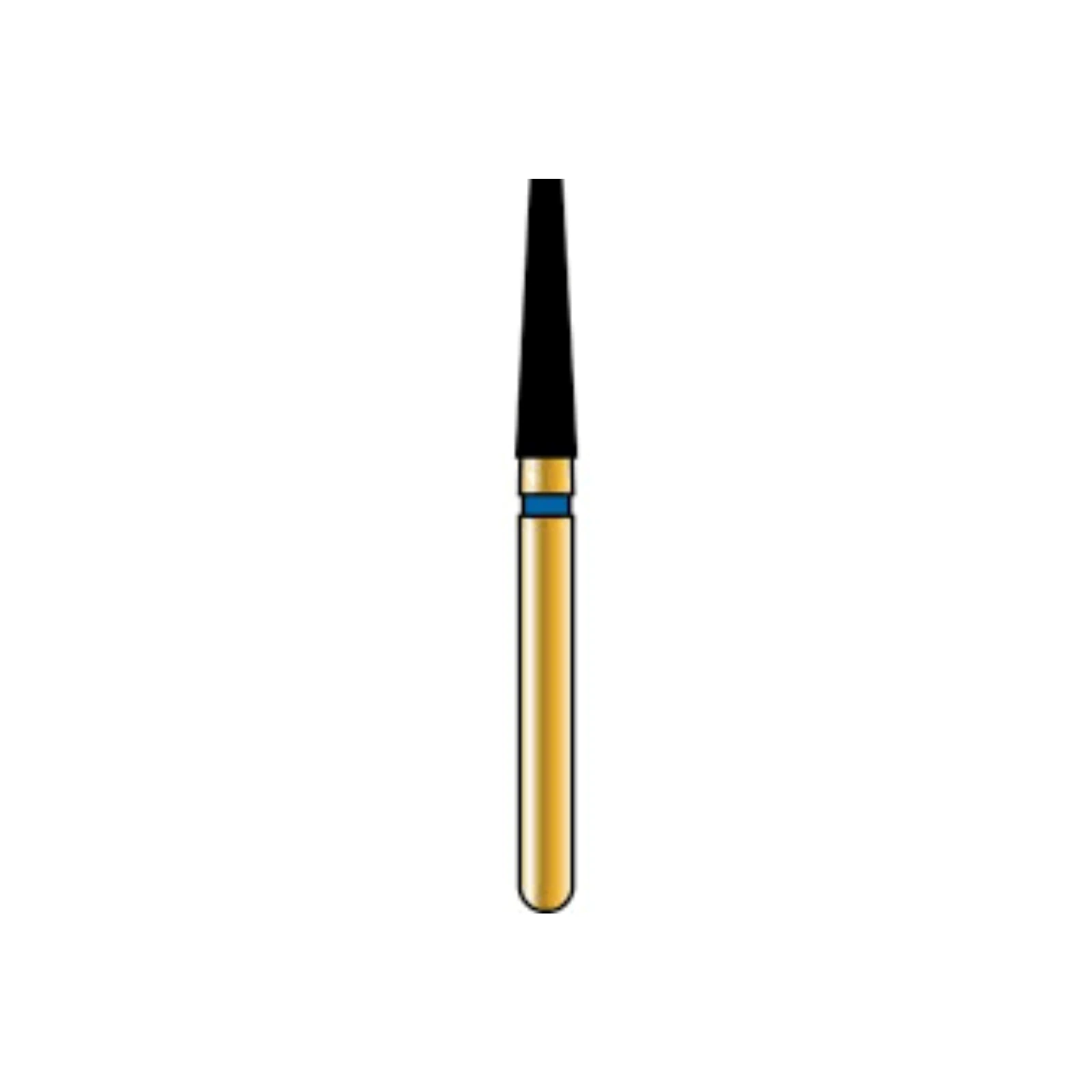 Alpen® Multi-Use Diamond Bur, FG #847 Flat End Taper, Coarse, Blue, 1.8mm Diameter, 8.0mm Length, 5/Pkg, 847-314-018-8.00-C - Alpen® Multi-Use Diamonds FG # 847 Flat End Taper 1.8mm Medium Blue Pkg/5 - Image 1