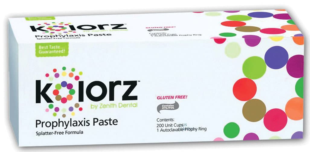 Kolorz Prophy Paste, Assorted Cinnamon & Mint, Medium Grit, 1.23% APF Fluoride, Unit Dose Cups, 2 x 200/Box, 788415 thumbnail 3