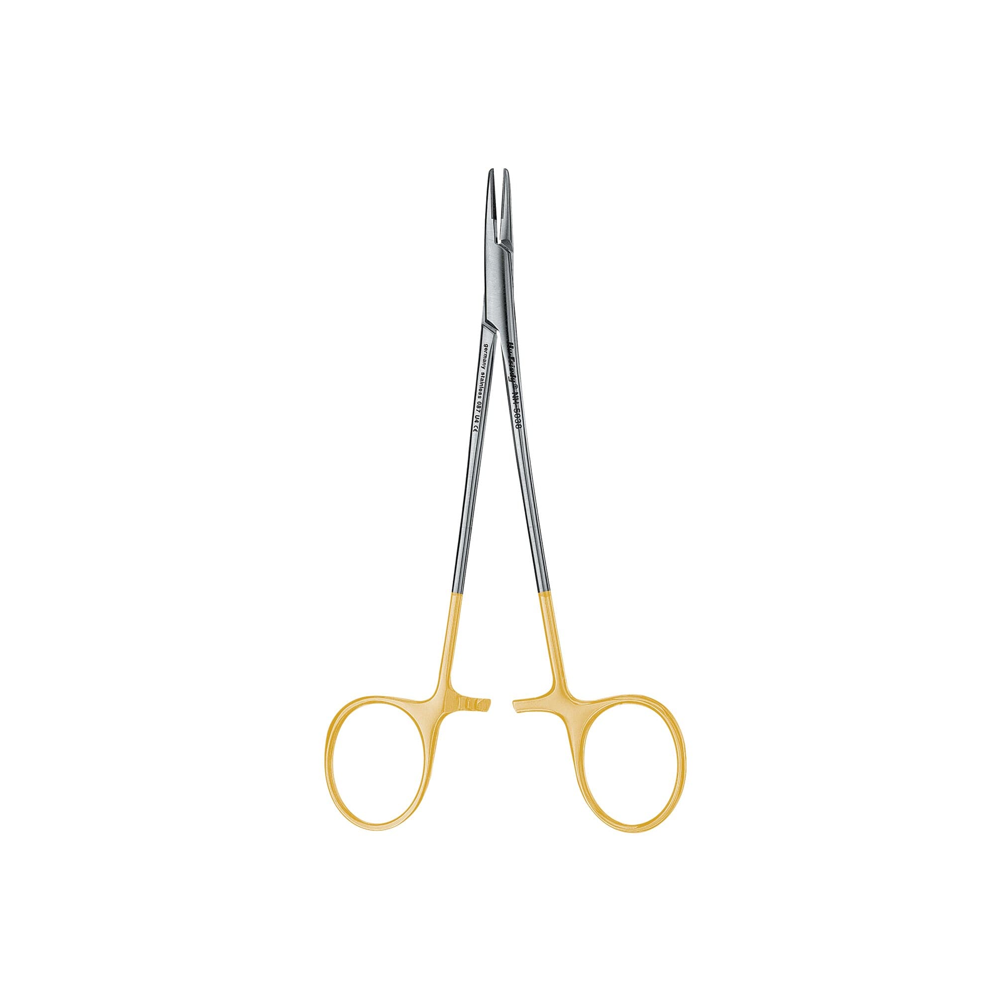 Hu-Friedy Crile-Wood Perma Sharp Needle Holder, 15 cm (6"), Tungsten Carbide Inserts, Finger Ring, NH5038 thumbnail 3
