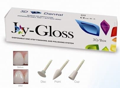 Joy-Gloss One-Step Enhance Finishing and Polishing Points, RA Shank, 30/Pk, JG-P thumbnail 6
