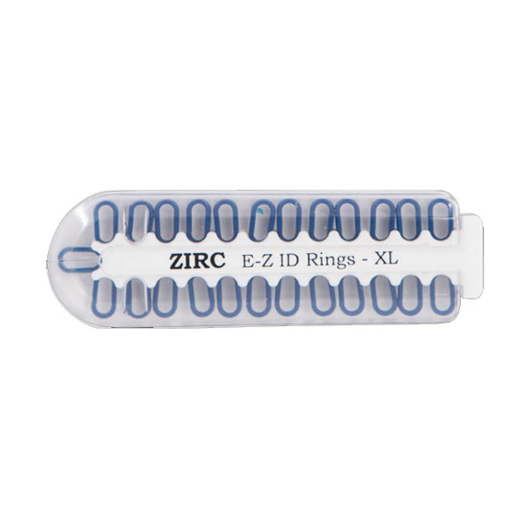 Zirc E-Z ID Instrument Rings, X-Large, Blue, 25/Pk, 70Z000B thumbnail 2