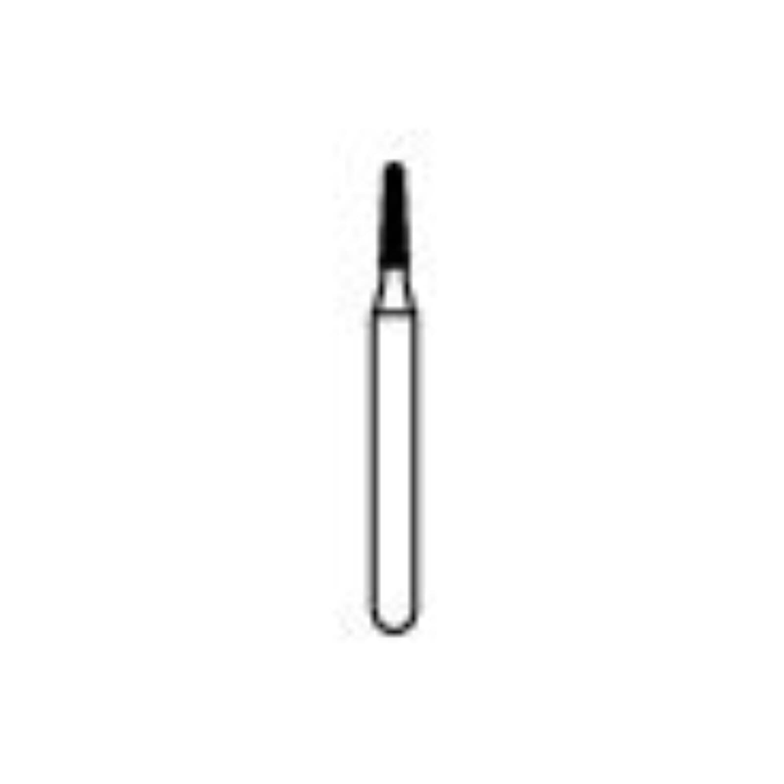 NTI Diamond Bur, FG, Round End Taper, #849, 1.0 mm, Fine, Red, 5/Pk, F849-010 thumbnail 3